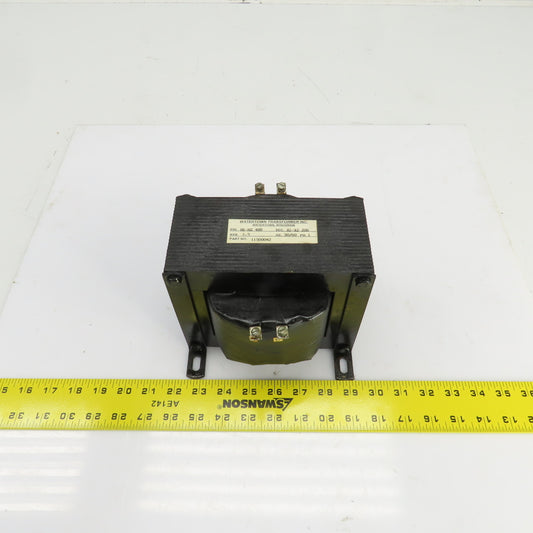 Watertown 11500042 1.5kVA Single Phase Machine Transformer Pri 480V Sec 280V