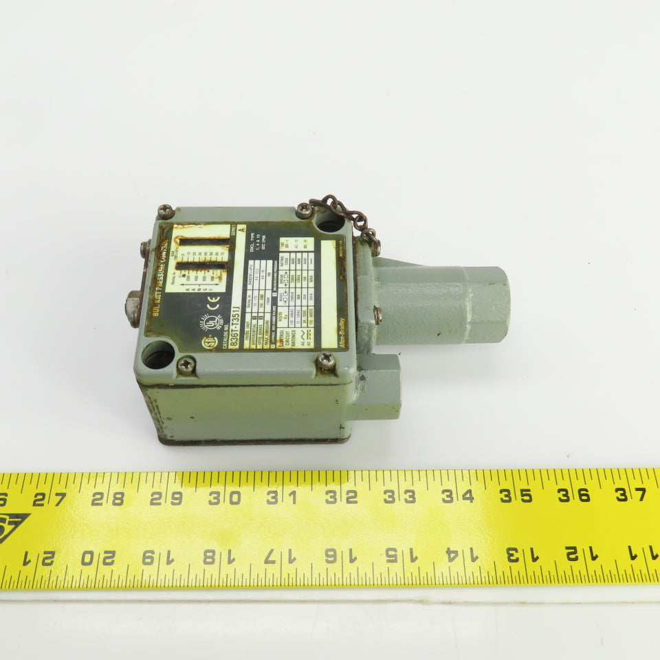 Allen Bradley 836T-T351J Ser A Pressure Control 0 -1000 PSI Pneumatic or Hydr.