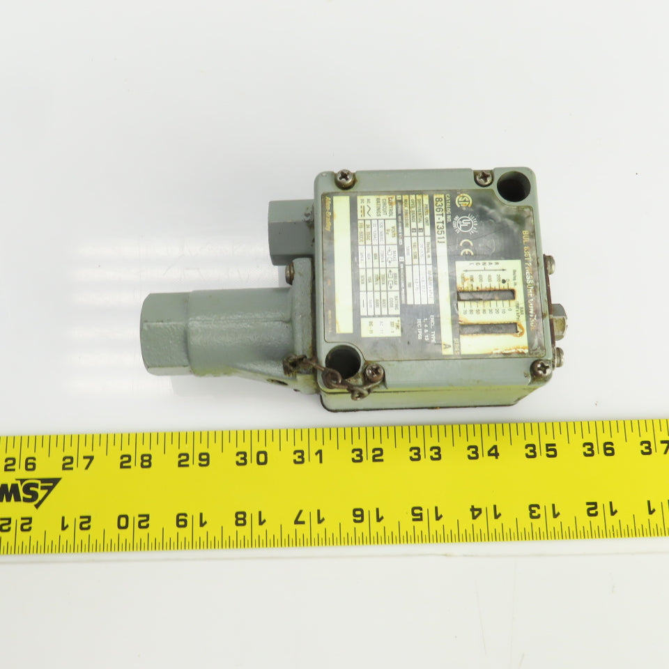 Allen Bradley 836T-T351J Ser A Pressure Control 0 -1000 PSI Pneumatic or Hydr.
