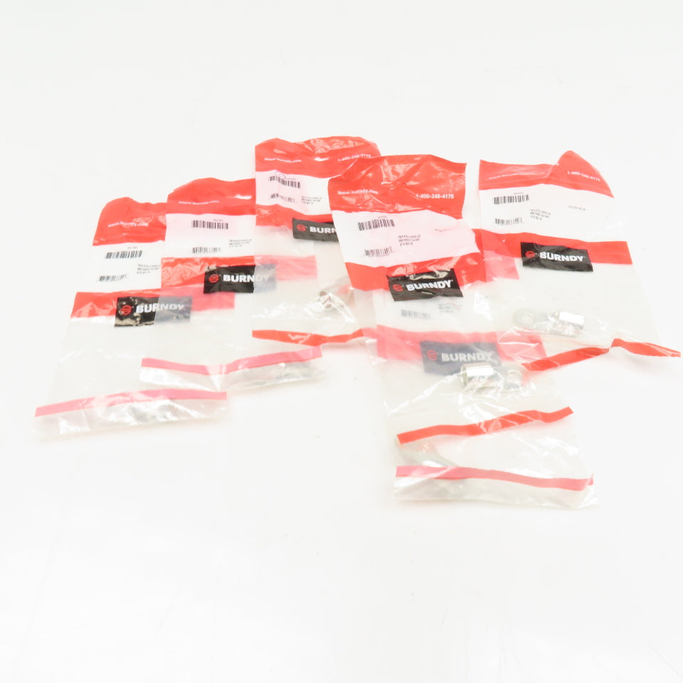 Burndy 30XR85 3/8" Stud Tin Plated Copper Wire Lug #2/0 AWG Lot Of 6