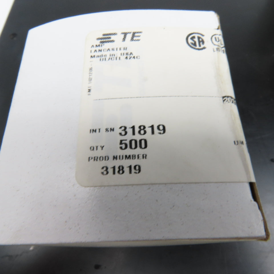 TE Connectivity TE 31819 16-14AWG Solidtrand Wire Connectors Lot Of 500