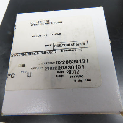 TE Connectivity TE 31819 16-14AWG Solidtrand Wire Connectors Lot Of 500