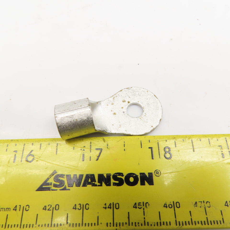 AMP 320138 2AWG Solistrand Tin Coated Wire Terminal Lug 1/4" Stud Lot Of 50