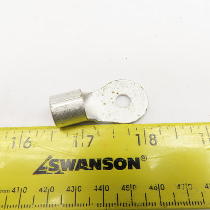 AMP 320138 2AWG Solistrand Tin Coated Wire Terminal Lug 1/4" Stud Lot Of 50