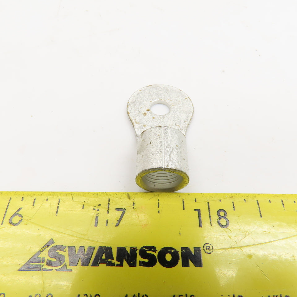 AMP 320138 2AWG Solistrand Tin Coated Wire Terminal Lug 1/4" Stud Lot Of 50