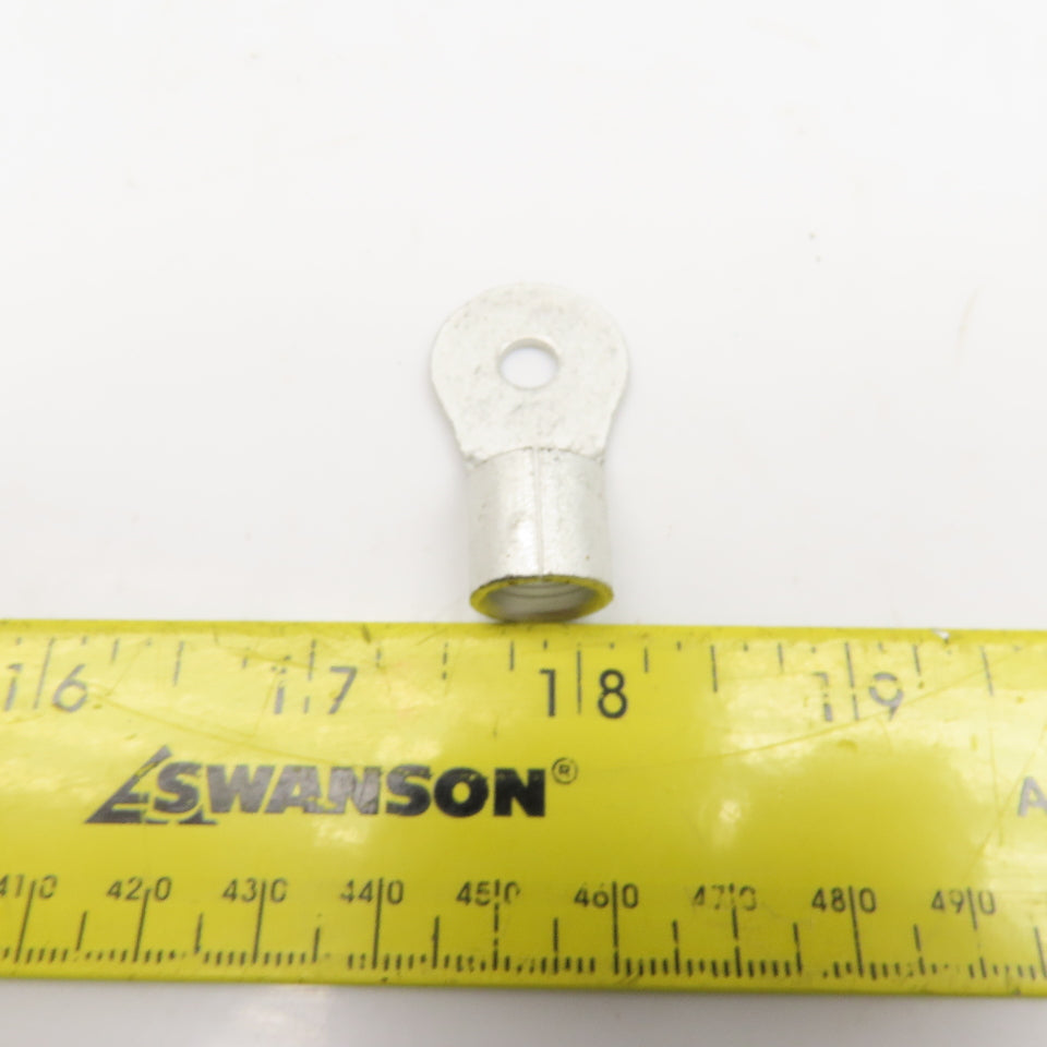 AMP 320138 2AWG Solistrand Tin Coated Wire Terminal Lug 1/4" Stud Lot Of 48