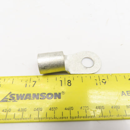 AMP 36917 1AWG Solistrand Tin Coated Wire Terminal Lug 3/8" Stud Lot Of 50