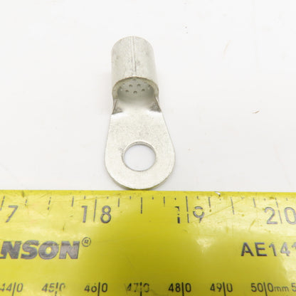 AMP 36917 1AWG Solistrand Tin Coated Wire Terminal Lug 3/8" Stud Lot Of 50
