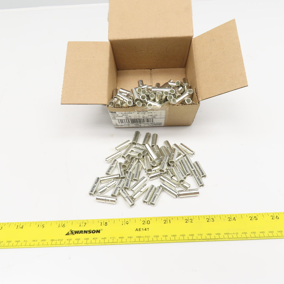 3M M6BCK Scotchlok 6AWG Butt Splice Connector Tin Coated Crimp Lot Of 200
