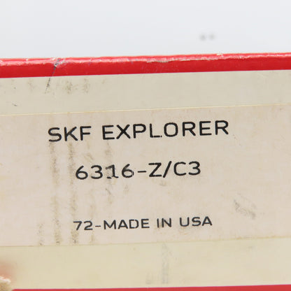 SKF 6316-Z/C3 Deep Groove Ball Bearing 80x170x39mm