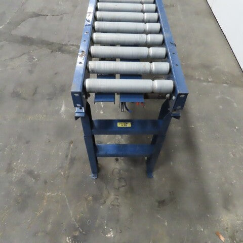 Hytrol (8') 96" L x16" W Gravity Roller Conveyor  Section 12-1/2" BF W/ Legs