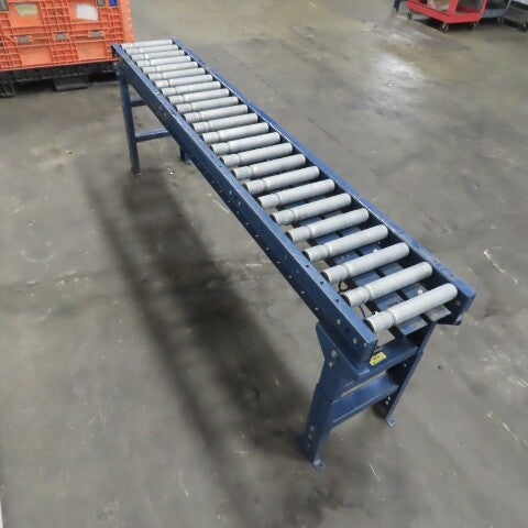 Hytrol (8') 96" L x16" W Gravity Roller Conveyor  Section 12-1/2" BF W/ Legs
