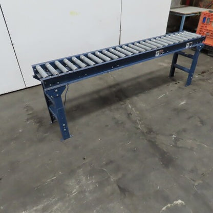 Hytrol (8') 96" L x16" W Gravity Roller Conveyor  Section 12-1/2" BF W/ Legs