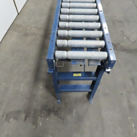 Hytrol (8') 96" L x16" W Gravity Roller Conveyor  Section 12-1/2" BF W/ Legs