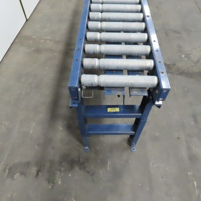 Hytrol (8') 96" L x16" W Gravity Roller Conveyor  Section 12-1/2" BF W/ Legs