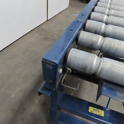 Hytrol (8') 96" L x16" W Gravity Roller Conveyor  Section 12-1/2" BF W/ Legs