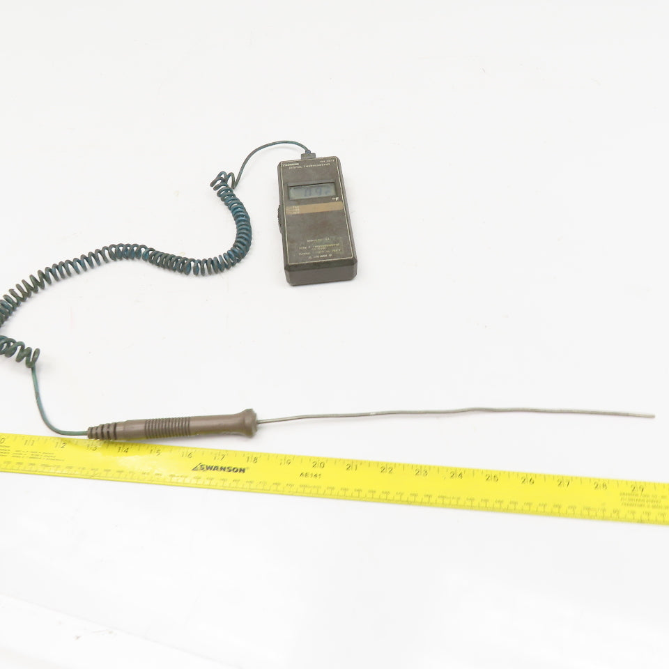 Omega HH-25TF Digital Thermometer -112°F To 752°F W/ 12" Type T Thermocouple