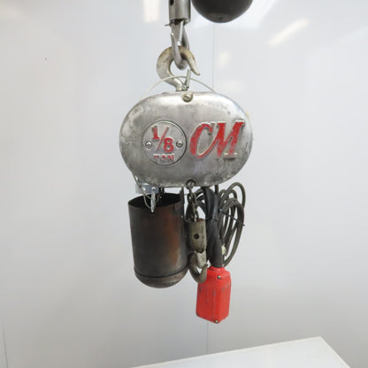Cm Lodestar Model A 1/8 Ton Electric Chain Hoist 10' Lift 32FPM 115V Single Phase