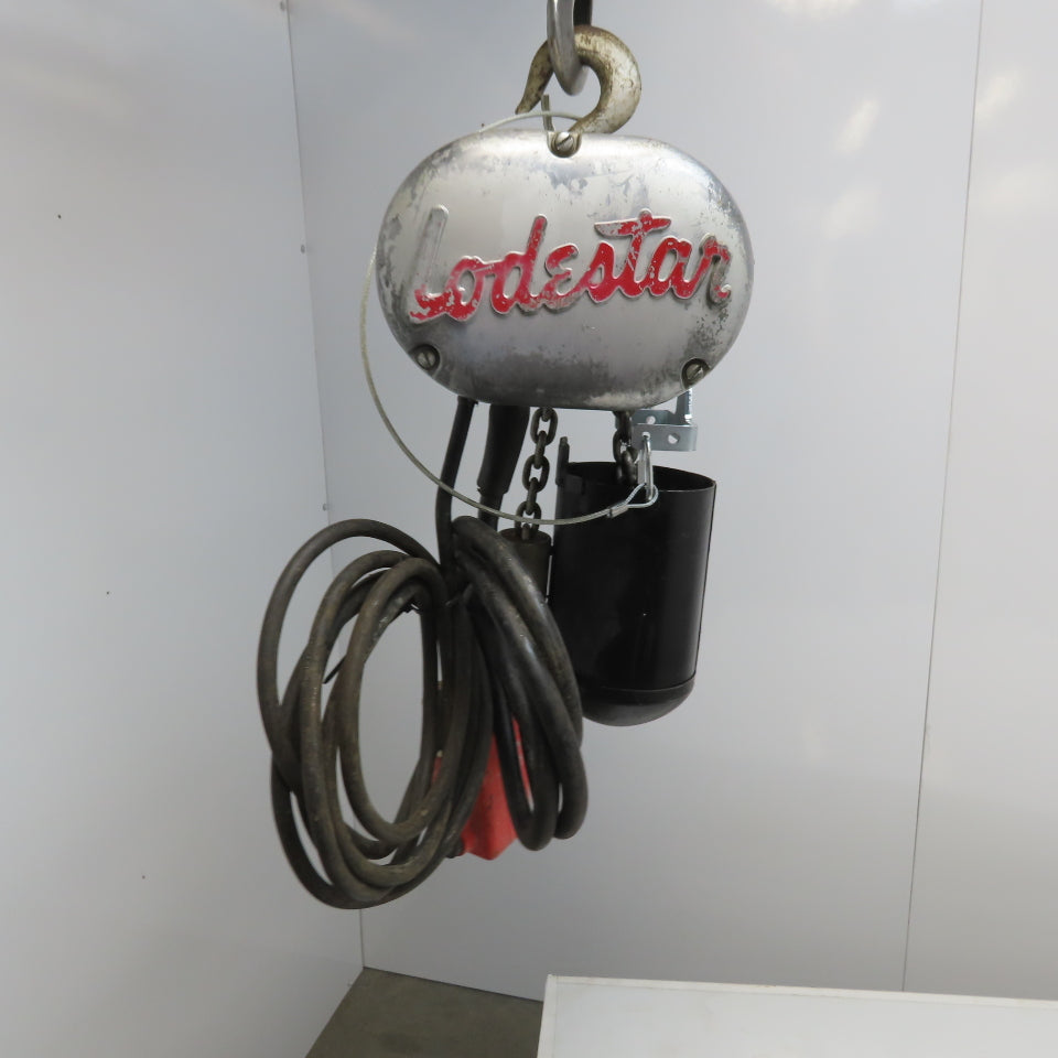 Cm Lodestar Model A 1/8 Ton Electric Chain Hoist 10' Lift 32FPM 115V Single Phase