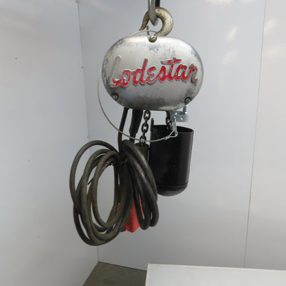 Cm Lodestar Model A 1/8 Ton Electric Chain Hoist 10' Lift 32FPM 115V Single Phase