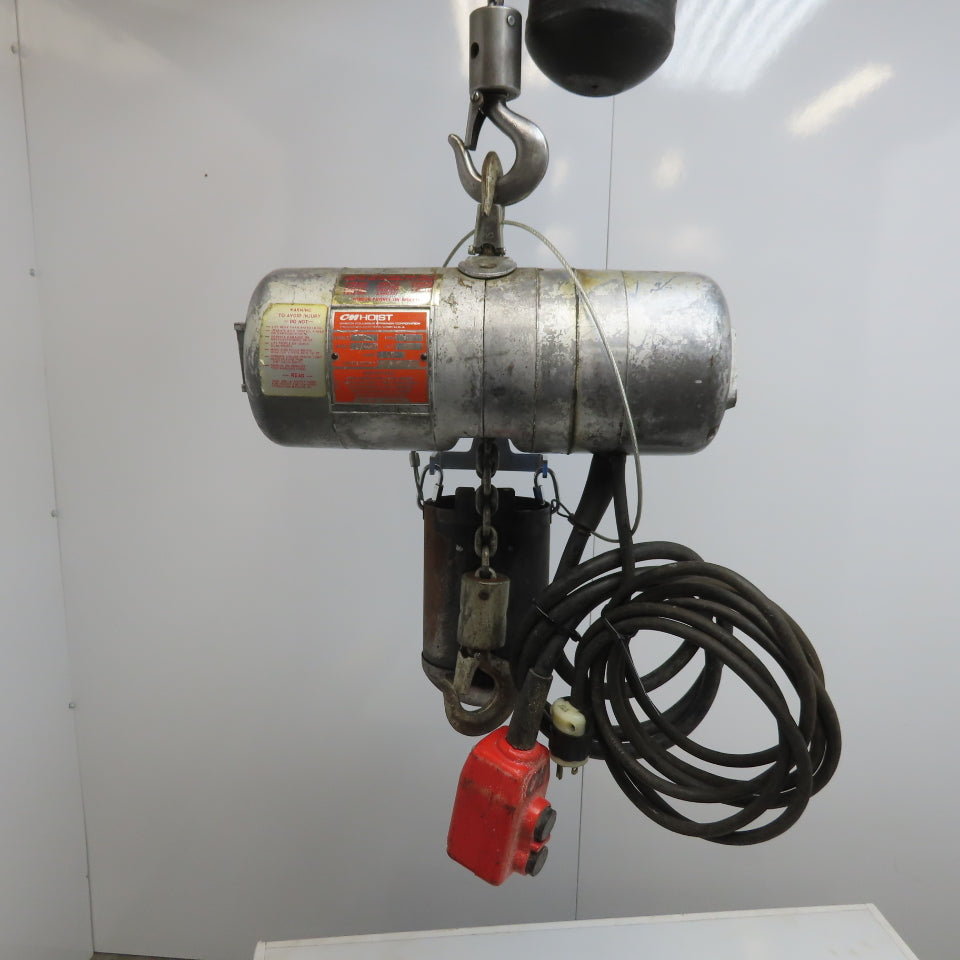 Cm Lodestar Model A 1/8 Ton Electric Chain Hoist 10' Lift 32FPM 115V Single Phase