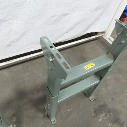 17-1/4" Wide Hytrol Style Adjustable Height 23-29" Tilt Conveyor Leg Lot of 2