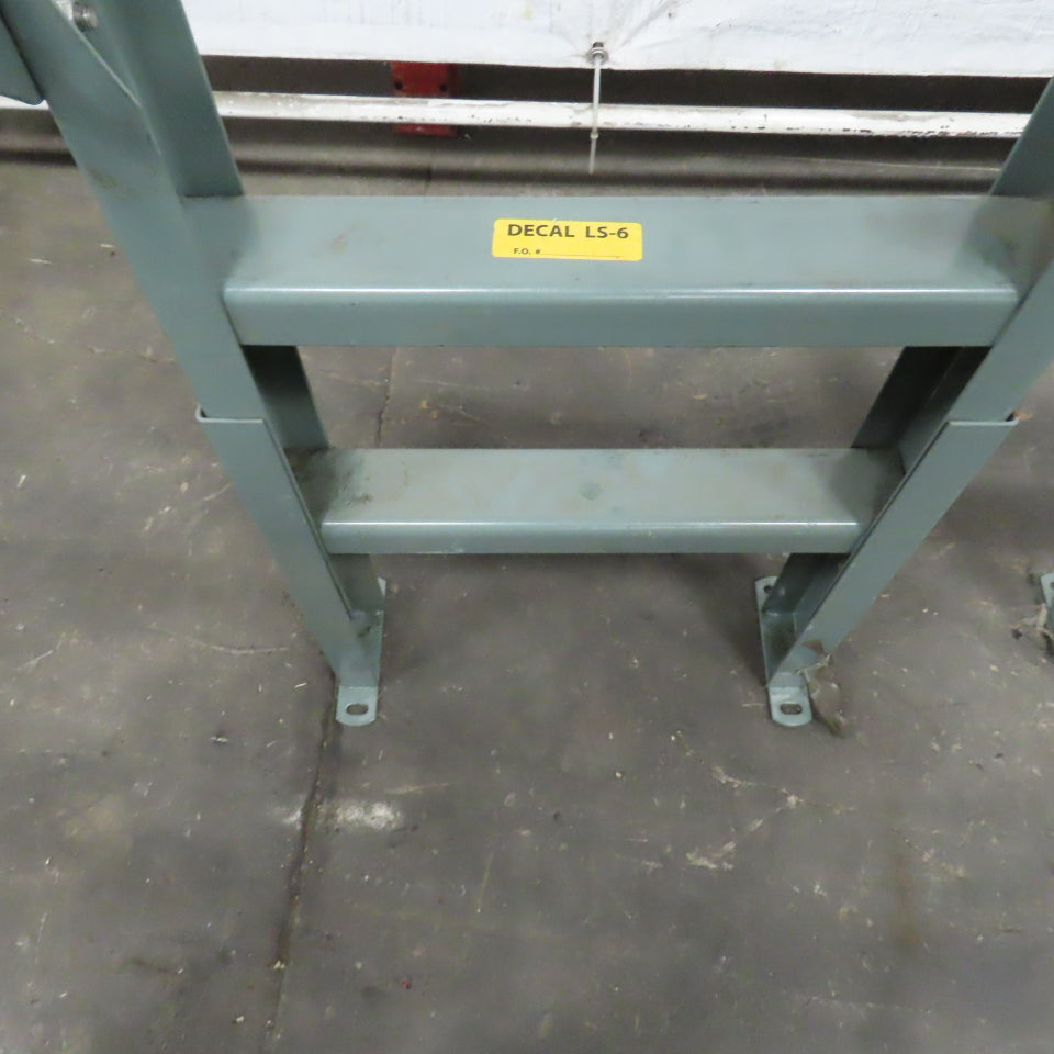 17-1/4" Wide Hytrol Style Adjustable Height 23-29" Tilt Conveyor Leg Lot of 2