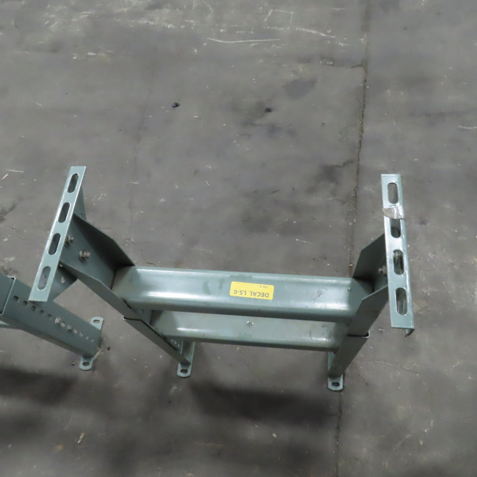 17-1/4" Wide Hytrol Style Adjustable Height 23-29" Tilt Conveyor Leg Lot of 2