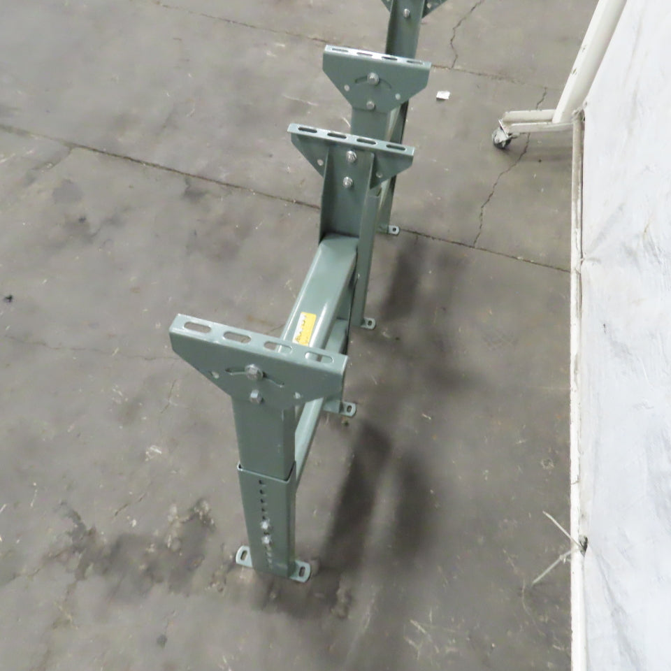 17-1/4" Wide Hytrol Style Adjustable Height 23-29" Tilt Conveyor Leg Lot of 2