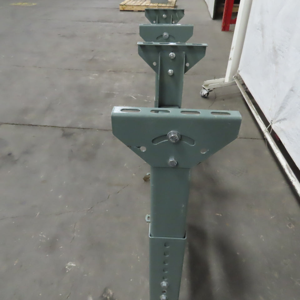 17-1/4" Wide Hytrol Style Adjustable Height 23-29" Tilt Conveyor Leg Lot of 2