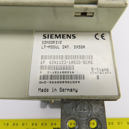 Siemens 6SN1123-1AB00-0CA0/6SN1118-0DH21-0AA1 Power Module LT-Module INT .2X50A