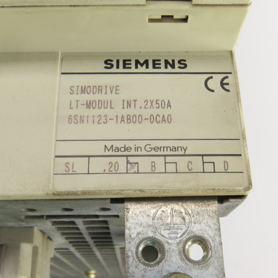 Siemens 6SN1123-1AB00-0CA0/6SN1118-0DH21-0AA0 Power Module LT-Module INT .2X50A
