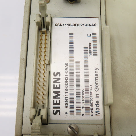 Siemens 6SN1123-1AB00-0CA0/6SN1118-0DH21-0AA0 Power Module LT-Module INT .2X50A