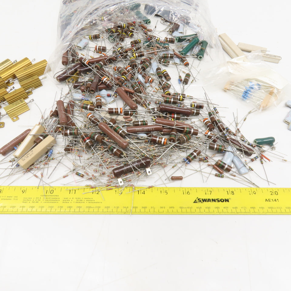 Huge Misc. Lot Solder In Bread Board Resistors Over 1000