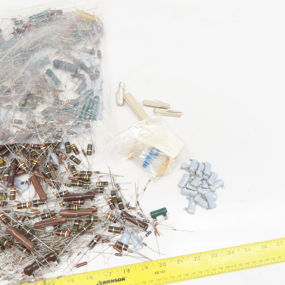 Huge Misc. Lot Solder In Bread Board Resistors Over 1000