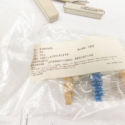 Huge Misc. Lot Solder In Bread Board Resistors Over 1000