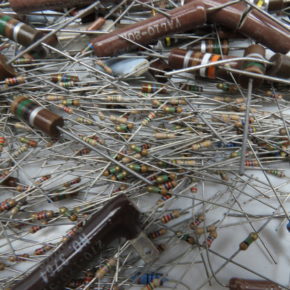 Huge Misc. Lot Solder In Bread Board Resistors Over 1000