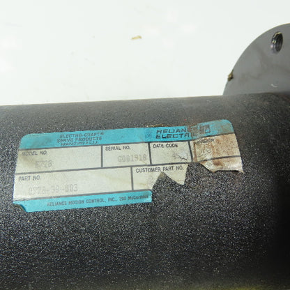 Reliance E728 Dc Servo Motor 5/8" Shaft 56C Face W/Encoder & Tachometer