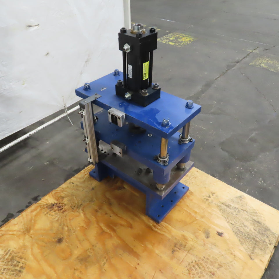 Hydraulic Die Shoe 4 Post Punch Press 5" Stroke 16-1/2" x 6-1/2" Die Clearance