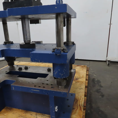 Hydraulic Die Shoe 4 Post Punch Press 5" Stroke 16-1/2" x 6-1/2" Die Clearance