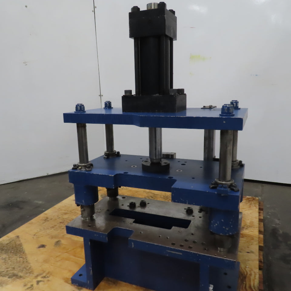 Hydraulic Die Shoe 4 Post Punch Press 5" Stroke 16-1/2" x 6-1/2" Die Clearance