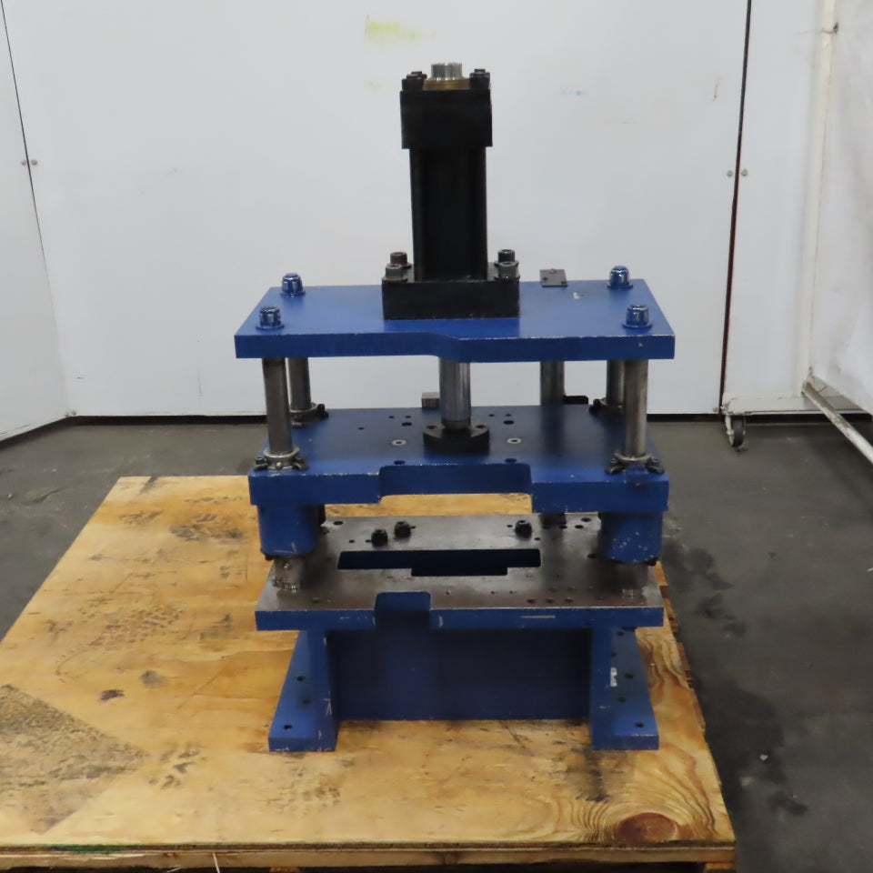 Hydraulic Die Shoe 4 Post Punch Press 5" Stroke 16-1/2" x 6-1/2" Die Clearance