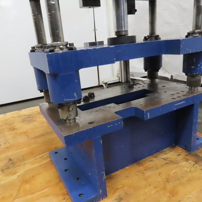 Hydraulic Die Shoe 4 Post Punch Press 5" Stroke 16-1/2" x 6-1/2" Die Clearance