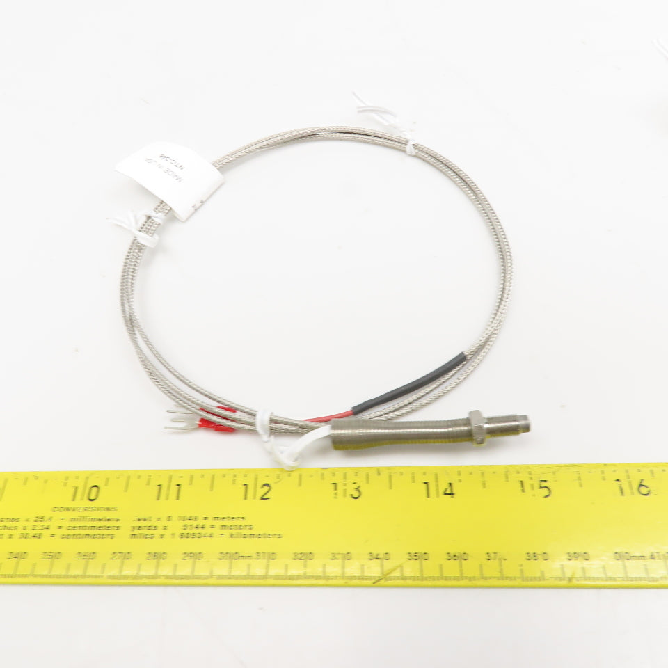 Plastic Process Equipment NTC-348 Thermocouple 1/4"-28 Thread Lot OF 3
