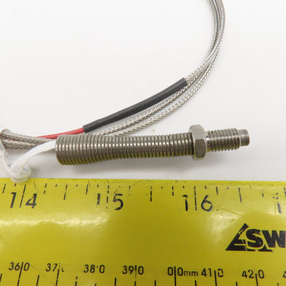 Plastic Process Equipment NTC-348 Thermocouple 1/4"-28 Thread Lot OF 3