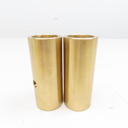 1-5/8" Post Size x 2-1/8" OD Brass Wear Bushing Sleeve 5" OAL Lot Of 2