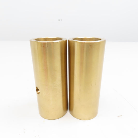 1-5/8" Post Size x 2-1/8" OD Brass Wear Bushing Sleeve 5" OAL Lot Of 2