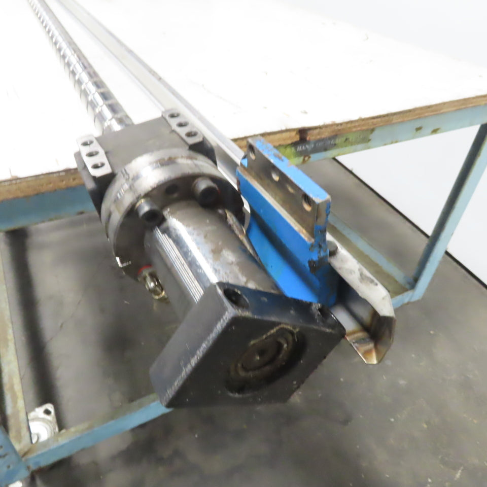 40mm Ball Screw Assembly 1730mm Long 40mm Pitch From a Finn-Power F5-25SB/AM