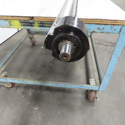 40mm Ball Screw Assembly 1730mm Long 40mm Pitch From a Finn-Power F5-25SB/AM