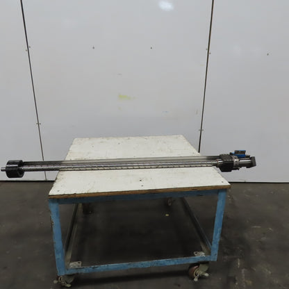 40mm Ball Screw Assembly 1730mm Long 40mm Pitch From a Finn-Power F5-25SB/AM